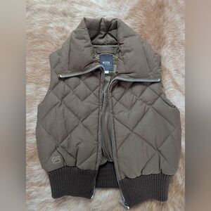 GStar Vintage 100 Down Quilted Brown Puffer Vest